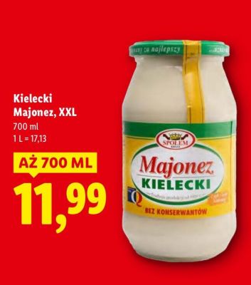 Majonez XXL 700 ml promocja w Lidl
