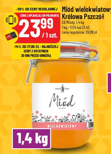 Miód wielokwiatowy Cd miody i kremy promocja