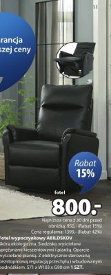 Fotel wypoczynkowy ABILDSKOV promocja w Jysk