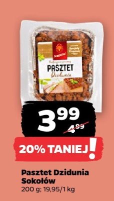Pasztet Dzidiunia Sokołów promocja w Netto