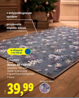 Dywan LIVARNO 80 x 150 cm, gramatura: 1050 g/m², 2 wzory promocja w Lidl