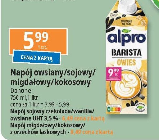 Napój z orzechów laskowych Alpro promocja