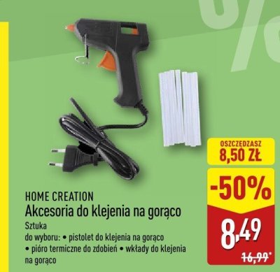 Akcesoria do klejenia na gorąco HOME CREATION promocja w Aldi