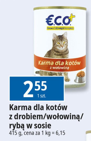 Karma dla kota łosoś Eco+ promocja