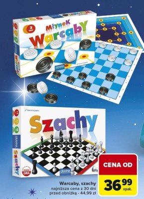 Gra Warcaby, szachy Młynek promocja w Carrefour