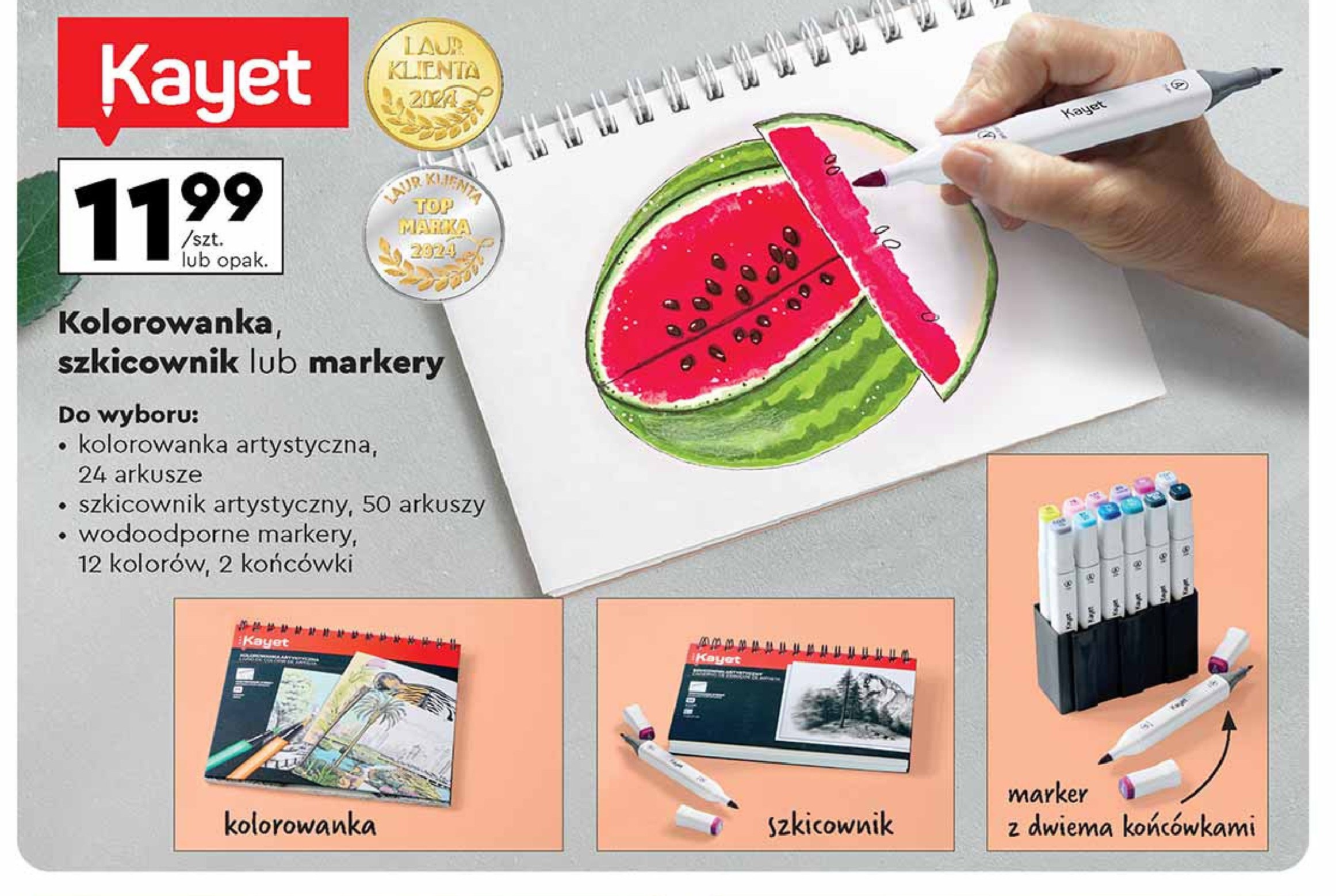 Kolorowanka 24 arkuszy Kayet promocja