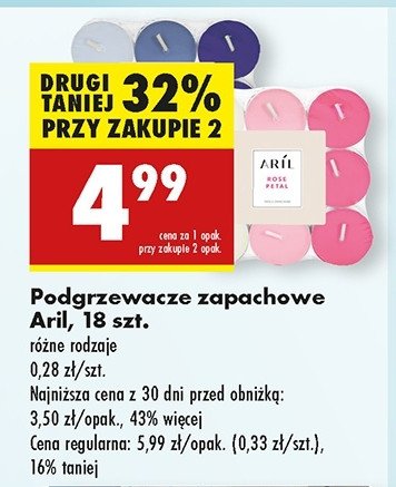 Podgrzewacze zapachowe kwitnąca róża Aril promocja w Biedronka