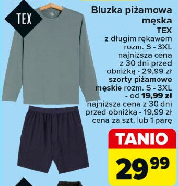 Szporty piżamowe rozm. s-3xl Tex promocja