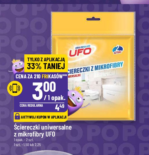 Ściereczki z mikrofibry Ufo promocja