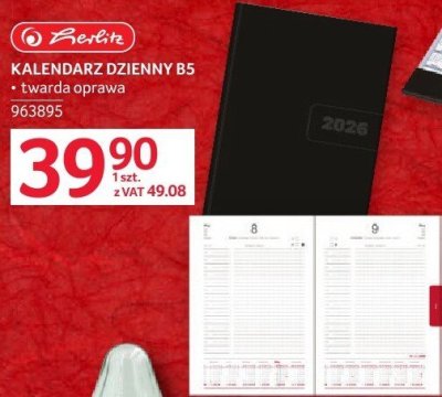 Kalendarz dzienny B5 promocja w Selgros