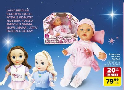 Lalka na wrotkach i śpiewa promocja w Carrefour