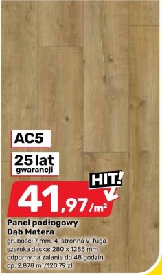 Panel podłogowy Dąb Matera AC5 promocja w Bricomarche