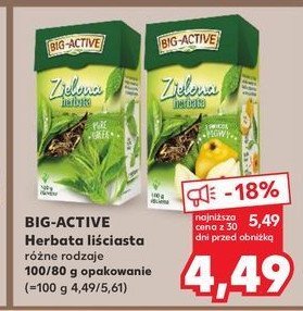 Herbata z owocem pigwy Big-active herbata zielona promocja