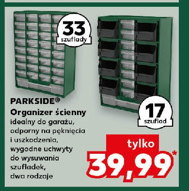 Organizer na narzędzia 30.5 x 41.5 x 16.5 cm Parkside promocja