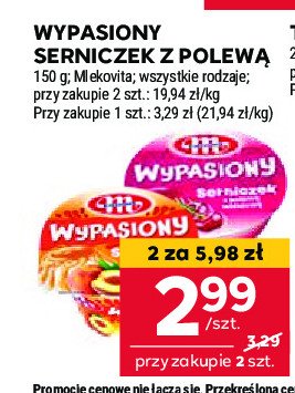 Serniczek z wiśniami Mlekovita wypasiony promocja