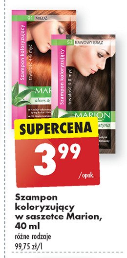 Szamponetka koloryzująca miedź 91 MARION ALOES & KERATYNA promocja