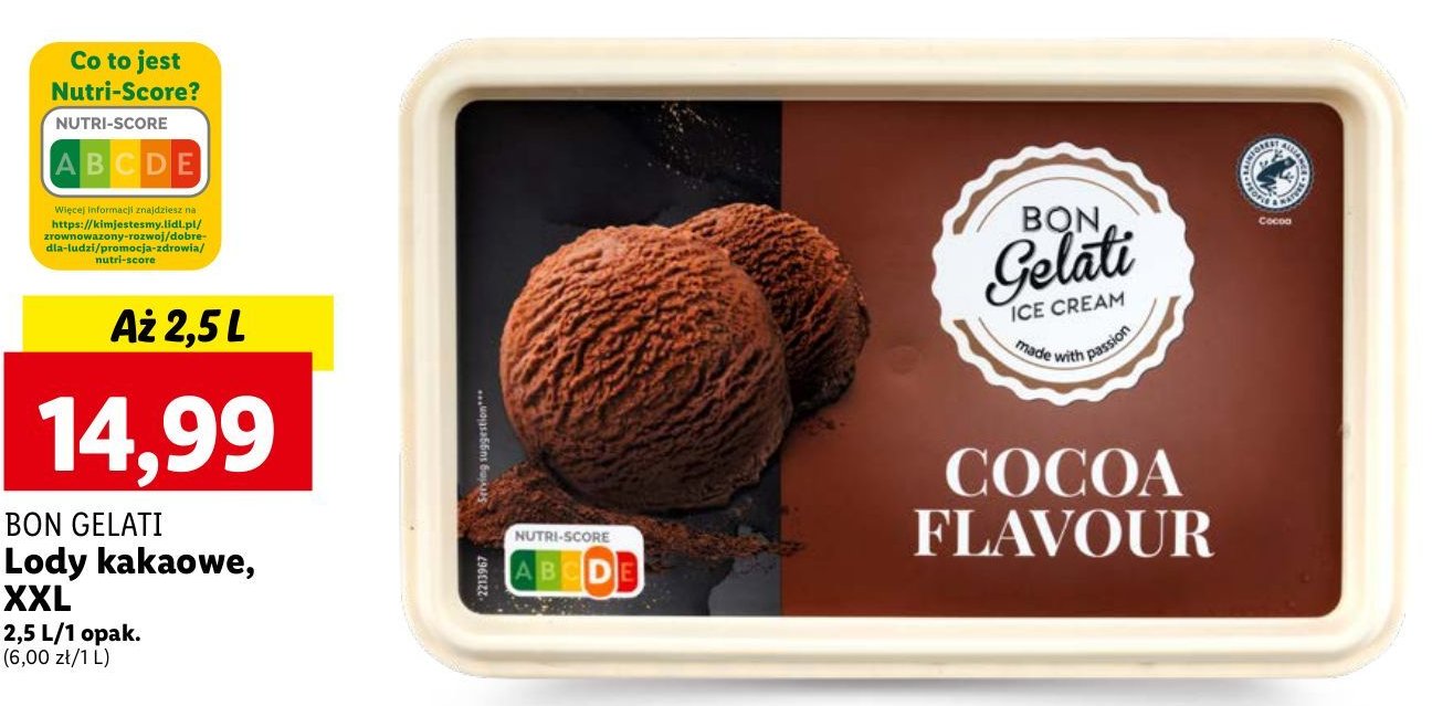 Lody kakaowe BON GELATI promocja