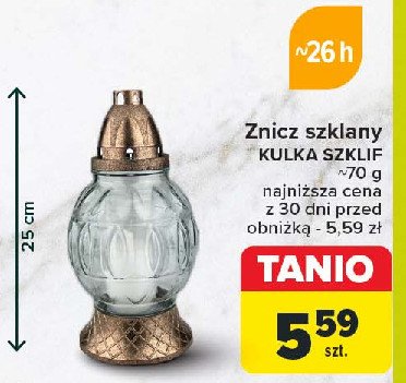 Znicz kulka szlif 26 h promocja