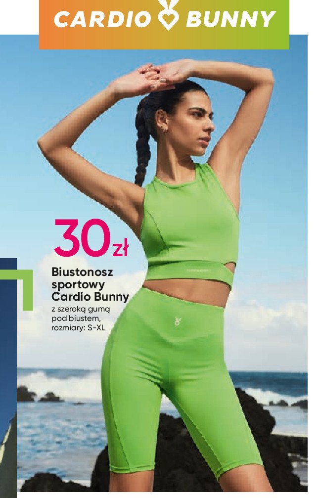 Biustonosz sportowy s-xl Cardio bunny promocja