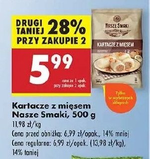 Kartacze z mięsem Nasze smaki promocja