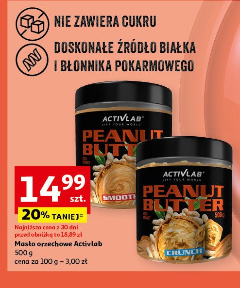 Krem orzechowy smooth Activlab promocja