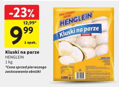 Kluski na parze HENGLEIN promocja w Intermarche