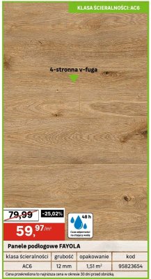 Panele podłogowe FAYOLA Leroy Merlin promocja w Leroy Merlin
