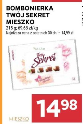 Bombonierka Twój Sekret Mieszko promocja w Stokrotka
