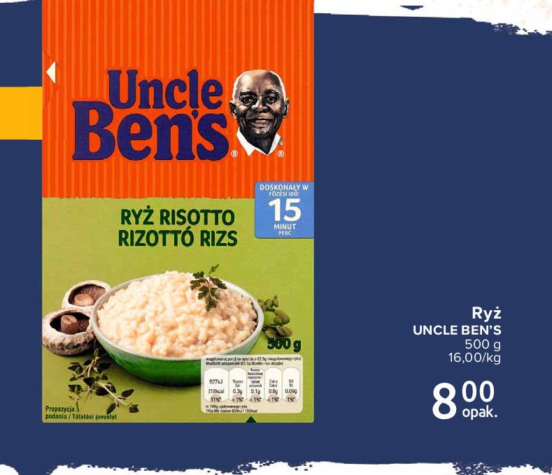 Ryż do risotto Uncle ben's promocja
