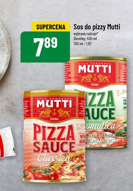 Sos do pizzy aromatica z bazylią i oregano Mutti promocja w POLOmarket