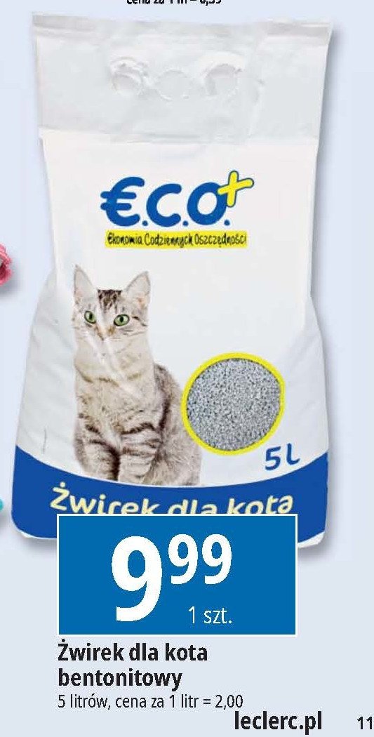 Żwirek dla kota Eco+ promocja