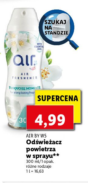 Odświeżacz w sprayu turquoise moments W5 promocja
