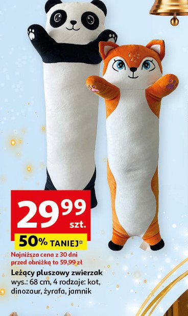 Leżacy zwierzak żyrafa 68 cm promocja w Auchan