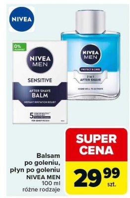 Balsam po goleniu, płyn po goleniu NIVEA MEN różne rodzaje promocja w Carrefour