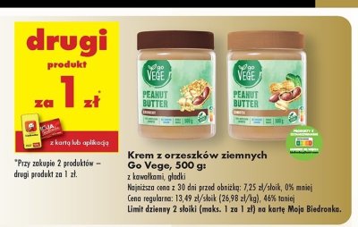Krem orzechowy crunchy Govege promocja
