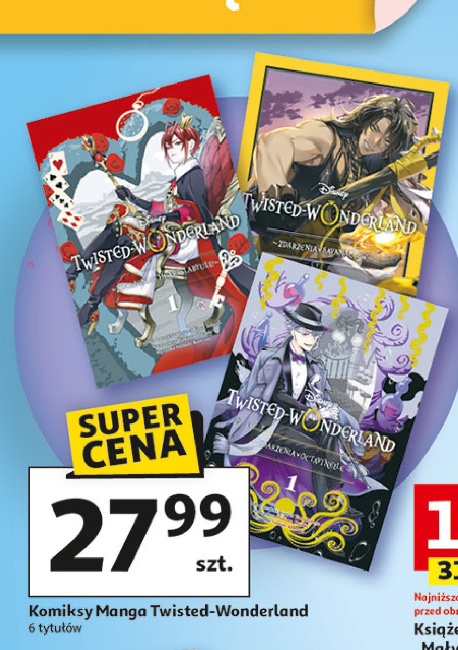 Komiks manga twisted - wonderland promocja w Auchan