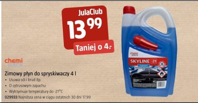 Zimowy płyn do spryskiwaczy 4 l promocja w Jula