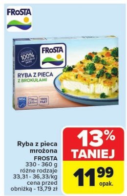 Ryba z pieca mrożona Frosta promocja w Carrefour