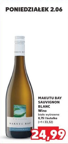 Wino MAKUTU BAY SAUVIGNON BLANC promocja w Kaufland