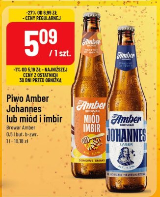 Piwo Amber Johannes promocja w POLOmarket