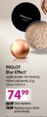 Puder do twarzy INGLOT Blur Effect promocja w Hebe