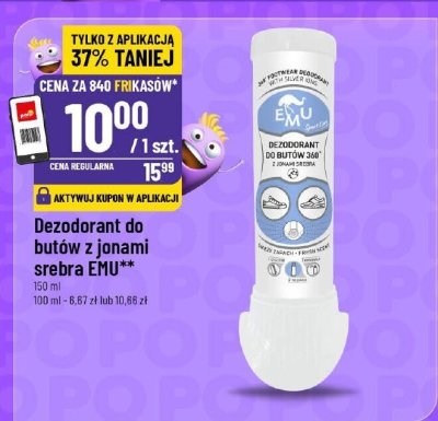 Dezodorant do butów z jonami srebra EMU promocja w POLOmarket