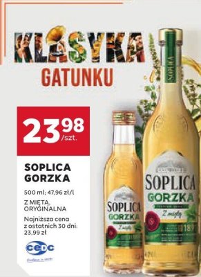 Soplica gorzka z miętą oryginalna promocja w Stokrotka