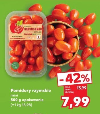 Pomidory rzymskie mini Kaufland promocja w Kaufland