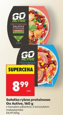 Sałatka rybna proteinowa z łososiem pikantna promocja w Biedronka