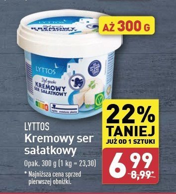 Kremowy ser sałatkowy Lyttos promocja