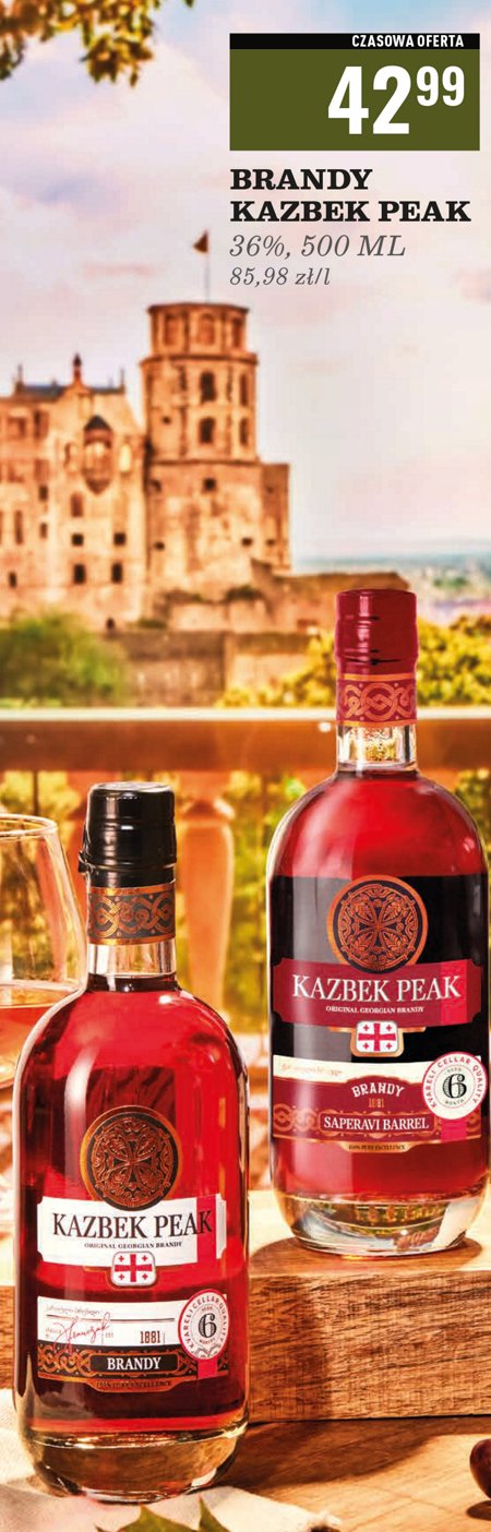 Brandy Kazbek peak saperavi barrel promocja