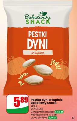Pestki dyni w łupinie promocja w Dino