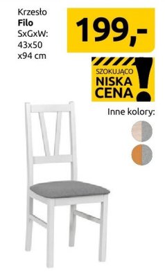 Krzesło Filo Black Red White promocja w Black Red White