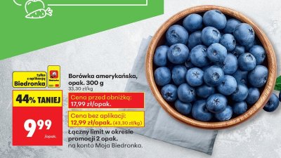 Borówka amerykańska 300 g promocja w Biedronka